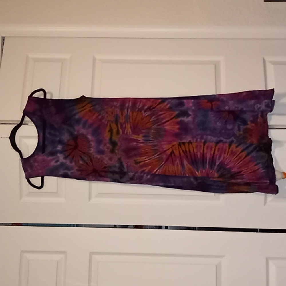 India Boutique beautiful boho tie dye Maxi dress